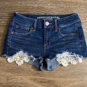 American Eagle Outfitters Blue Jean Cutoff Shorts.